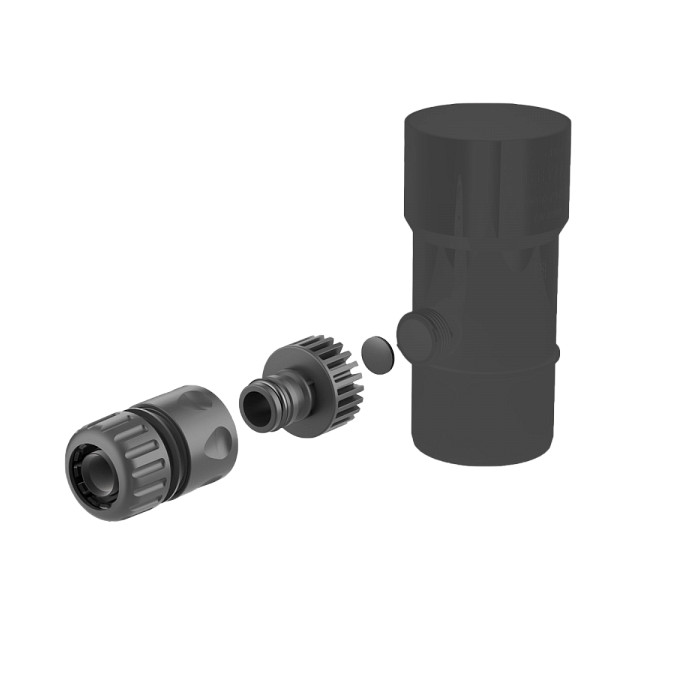 Рекуператор дождевой воды d=90 мм, ПВХ графит, BRYZA