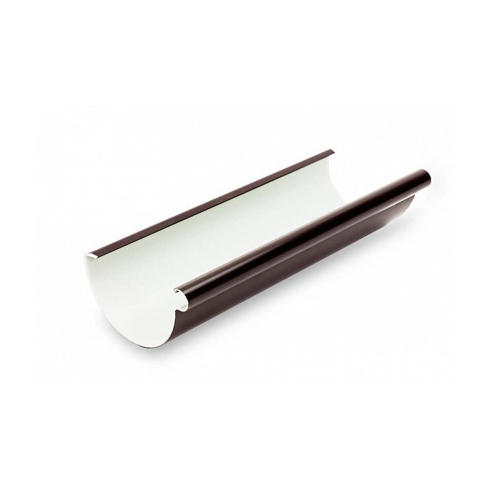 Желоб (4 м.)ПВХ, 124(110)/80 мм, цвет Темно-коричневый, Galeco