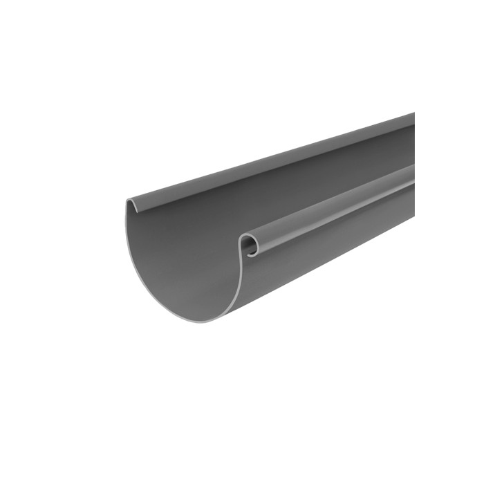 Желоб водосточный, пвх, L-3 м, d-150 мм, графит, BRYZA