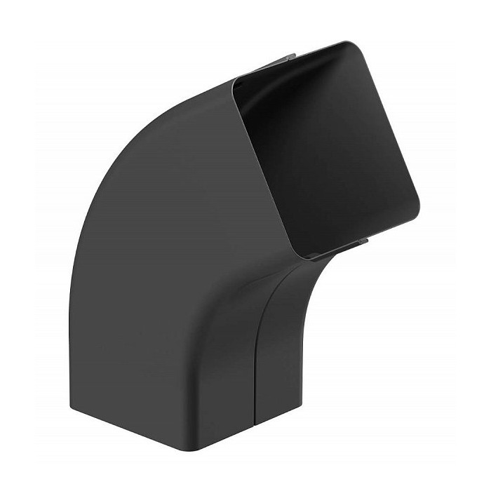 Колено трубы 72° STAL2, 125/80 мм, цвет Графит, Galeco