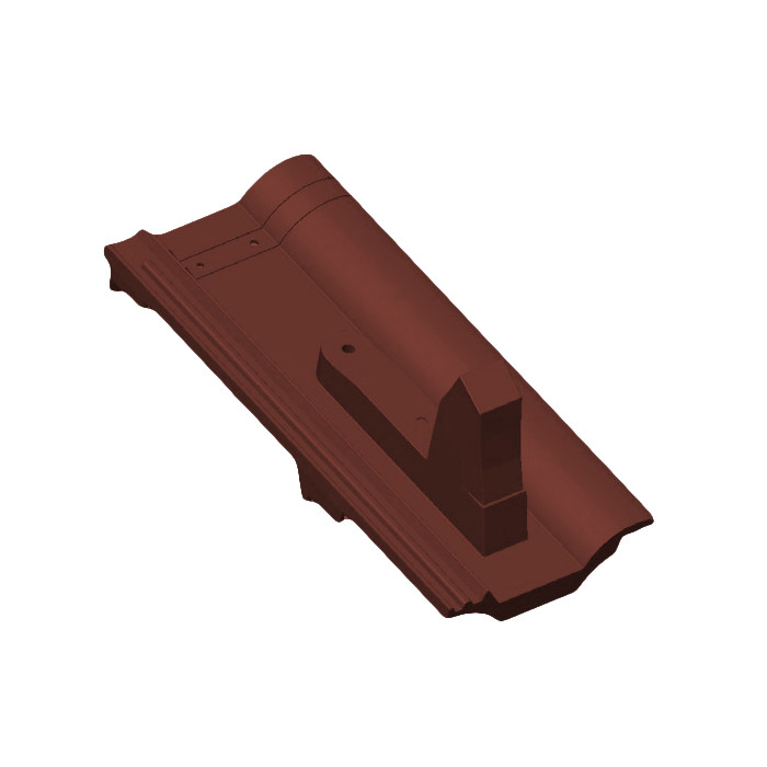 Снегозадерживающая/опорная черепица ФП для крепления с/з решетки, Красный, алюминий, ФЭЗ