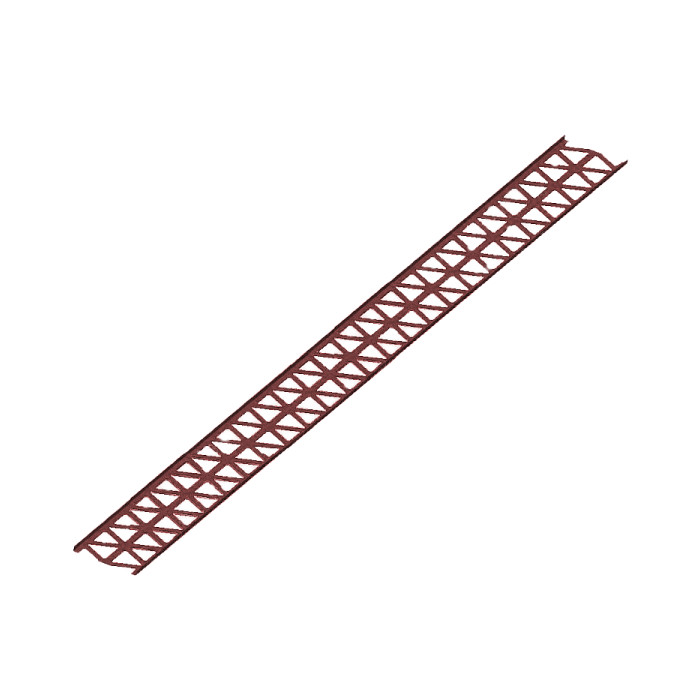 Снегозадерживающая решетка цельнометалическая Royal 2,5х0,2м, Вишневый, сталь, ФЭЗ